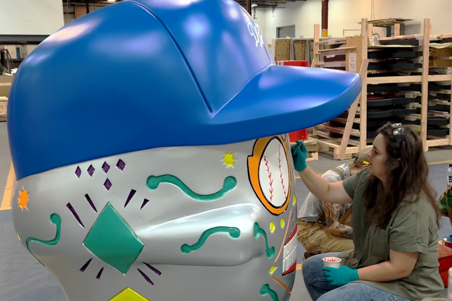 dodger stadium sculptures