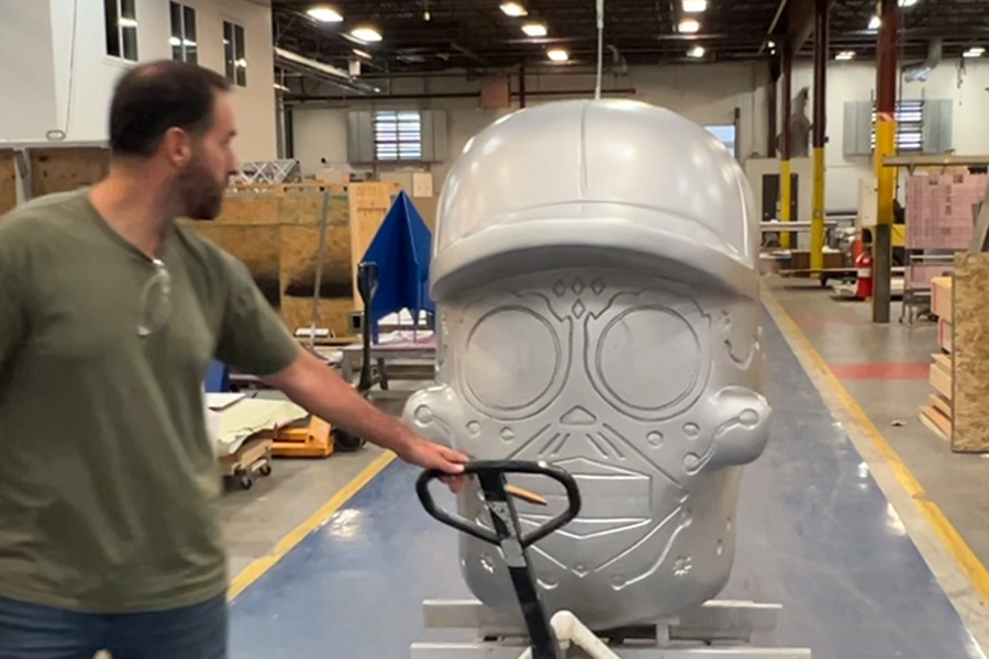 dodger stadium sculptures