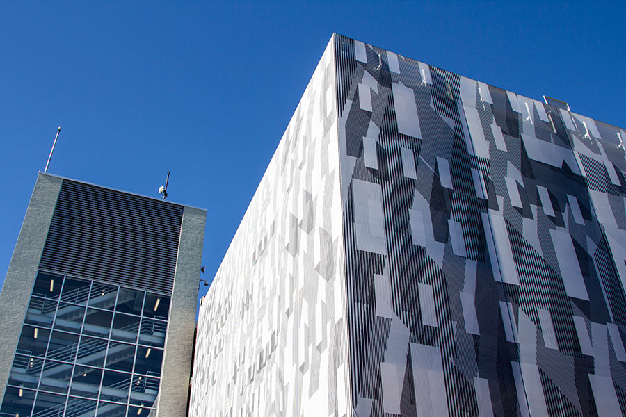 Kendall Square Garage Scrim